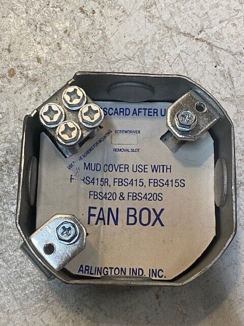 7 Quantity of Arlington FBS415 Steel Fan Mounting Octogonal Boxes (7 Quantity)