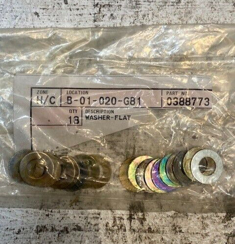 18 Quantity of Flat Washers for Caterpillar CAT 0388773 (18 Quantity)