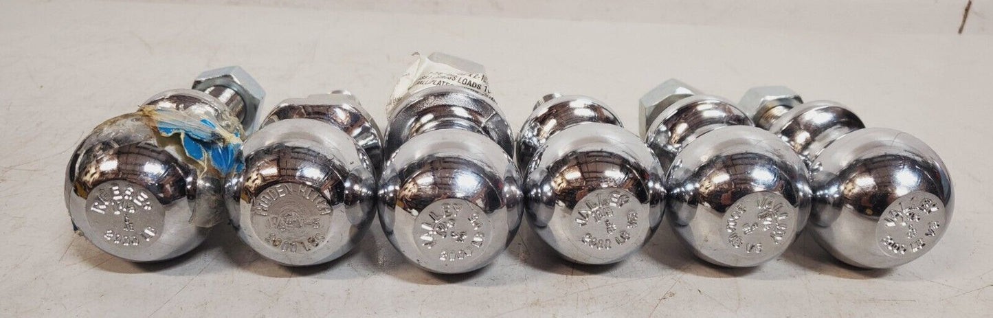 6 Qty. of Valley Reese Hidden Hitch | Hitch Balls 1-7/8" 2000 Lbs (6 Qty)