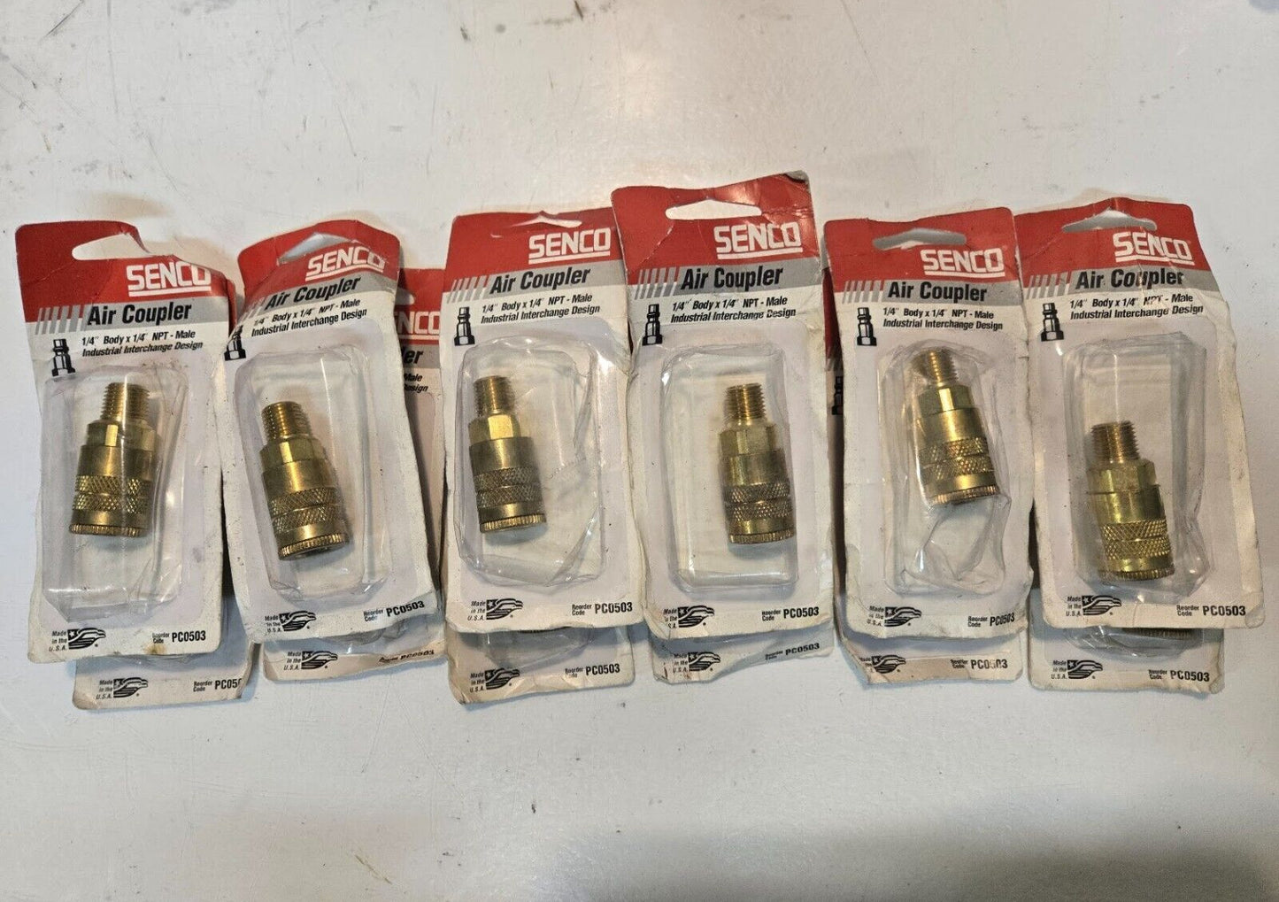 12 Quantity of Senco Air Couplers PC0503 1/4" Body x 1/4" NPT (12 Quantity)