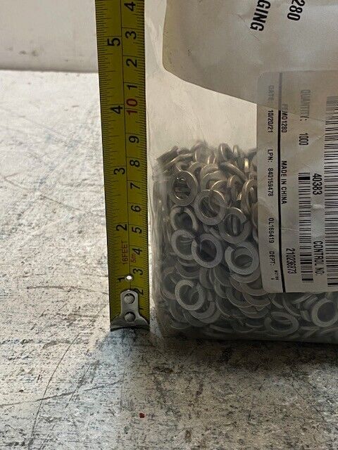 3.15 lb bag of Fastenal M8 DIN 127 Split Lock Washers 40383 *Approx. 1000 Qty*