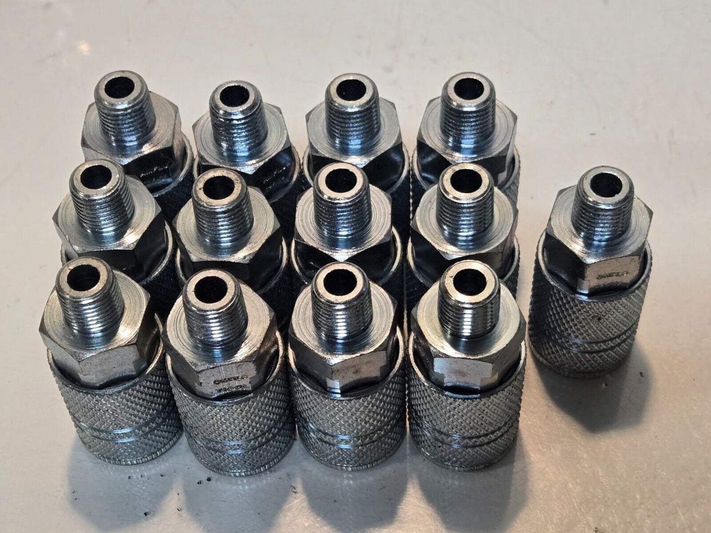 13 Quantity of Amflo C25-02 3/8" Quick Connect Couplers 1/4" NPT (13 Quantity)