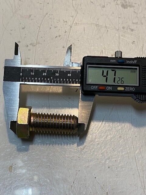 7 Qty of John Deere Hex Head Screws w/ washers 16mm Thread 47mm Long (7 Qty)