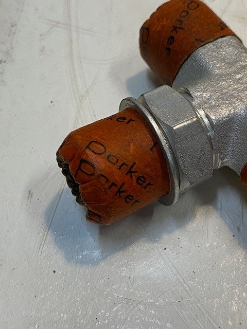 Parker 429334 Hydraulic Hose Line Tee Fitting Connector 22mm Thread 12mm ID