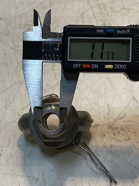 Air Hose Coupling 50ME SS316 | 21mm Thread 12mm Bore 2-3/8" Wide 2-5/8" Tall