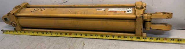 Yellow Double-Acting Hydraulic Cylinder 34086 Hydraulic Ram Industrial Equipment