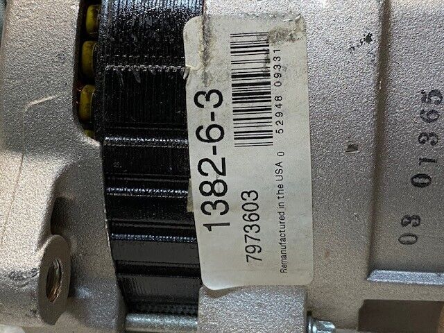 Delco Remy Reman Alternator 1382-6-3 | 7973603