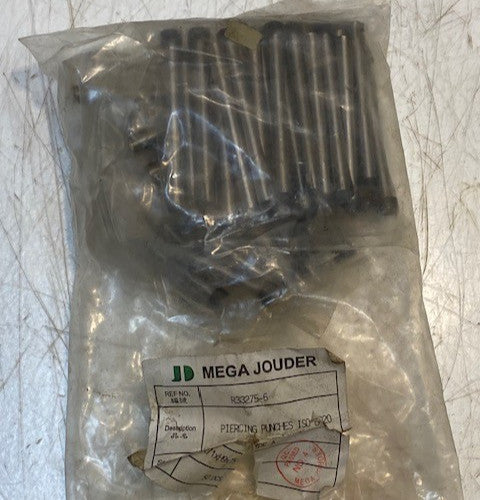 50 Pieces of Mega Jouder R33275-6 Piercing Punches ISO 8020 Type A