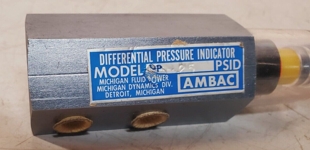 Ambac Differential Pressure Indicator DP-25 PSID