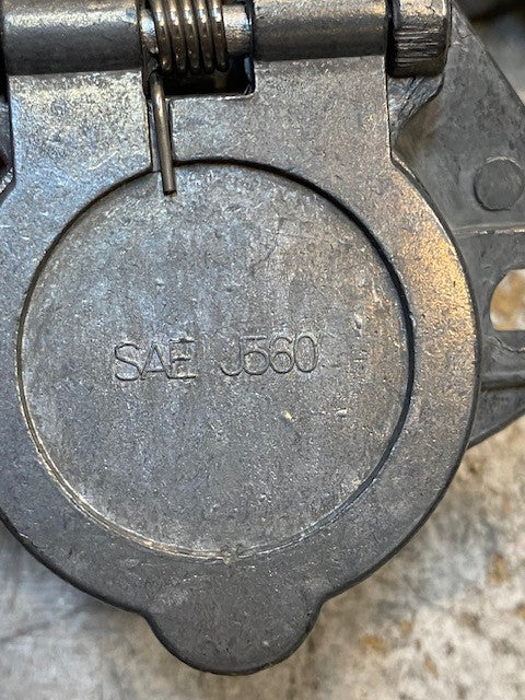 3 Qty of SAE J560 7-Pin Round Vehicle-Side Female-End Sockets 59W-7-3 (3 Qty)