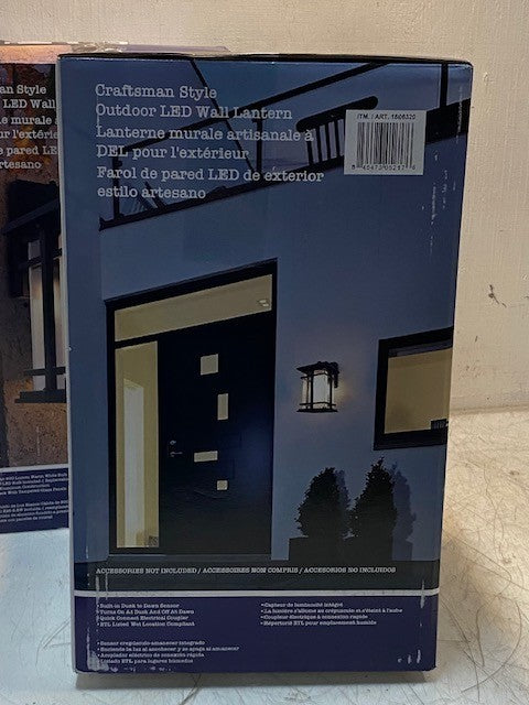 2 Quantity of Lutec Craftsman Style Outdoor LED Wall Lanterns 1806320 (2 Qty)