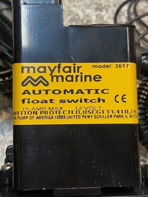 2 Qty of Mayfair Marine Electro-Mag Float Switch w/ Deutch Connector 3617 -2 Qty