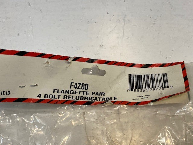 Tisco F4Z80 Flangette Pair 4-Bolt Relubricatable 5-3/4" OD