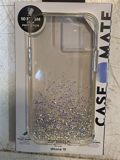 3 Assorted Case Mate iPhone 13 Phone Cases Sheer Superstar, Karat & Twinkle
