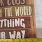4 Qty Young's Inc Wooden Lesson from a Bear Wall Signs  20"Hx15"W 18016 (4 Qty)