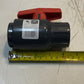 2 Quantity of Spears 1" PVC Threaded Ball Valve 235 PSI 2121-010 (2 Quantity)