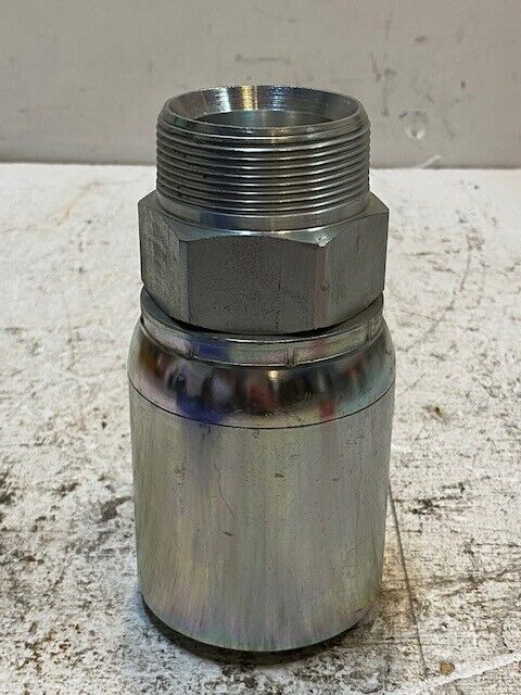 Large Crimp Coupling Hydraulic Hose Fitting PL A04000-32 OH 6-1/2" T 38mm Bore