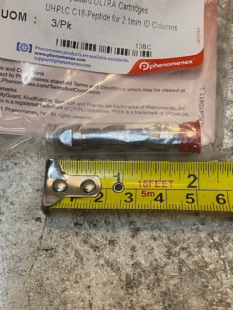 Phenomenex Security Guard Ultra Cartridges Pack of 3 UHPLC C18-Peptide AJ0-8948