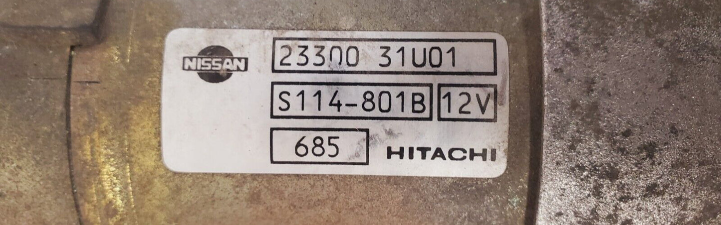 Hitachi Nissan Remanufactured Starter Motor 23300 31U01 | S114-801B | 12V | 685