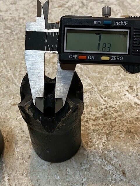 2 Quantity of Carbide Rock Bits 2-7/8" Long 29mm ID 50mm OD (2 Quantity)