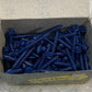 100pcs of Dottie 1/4x2-1/4 Concrete Screw Anchors Blue Hex Head 14H214 (100 Qty)