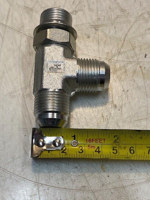 Parker 429335 Hydraulic Tee Adapter Fitting 22mm Thread 12mm ID