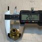 12 Quantity of Fire Pipe Adapter Brass Fittings 21mm OD 16mm Thread (12 Qty)
