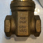 NIBCO 3/4" BRONZE GATE VALVE T-131 | 150 SWP 300 WOG 2A727A