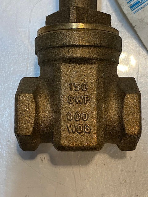 NIBCO 3/4" BRONZE GATE VALVE T-131 | 150 SWP 300 WOG 2A727A