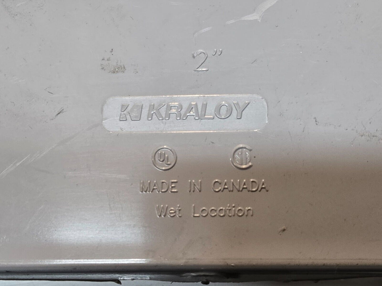2 Quantity of Kraloy LR20 2" Conduit Access Fittings 10.5"x4.25"x3.75" (2 Qty)