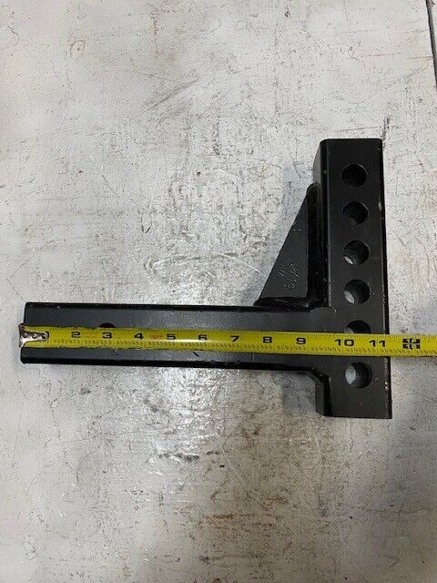 2 Drop Down Trailer Hitchs 2" 6 Holes 11.5" Length 8-3/4" Width Adjustable Shank