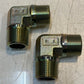 2 Quantity of Aeroquip 90 Degree Hydraulic Double Male Elbow Fittings 3L (2 Qty)