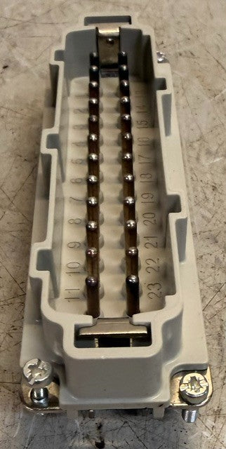 EPIC H-BE-24-SS-DR Heavy Duty Industrial Male Connector Insert 10196000