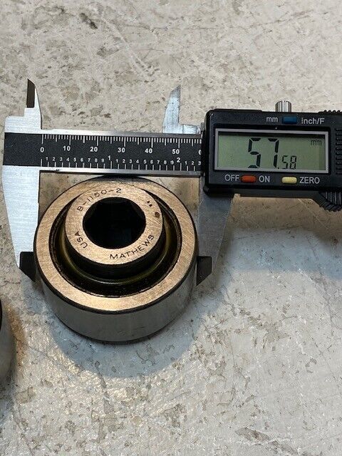 2 Quantity of Mathews Conveyor Bearings B-1150-2 | 20mm Bore 58mm OD (2 Qty)