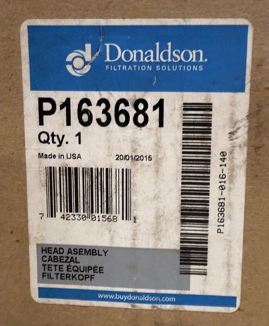 Donaldson P163681 Hydraulic Filter Head Assembly Fluid Filtration Mount Adapter