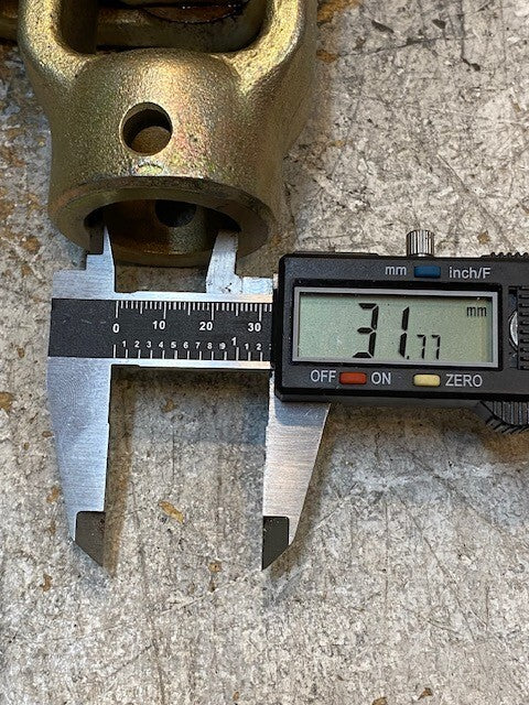 Splined U Joint Flexarm with Pin 8" Long 32mm Small Bore 36mm Big Bore