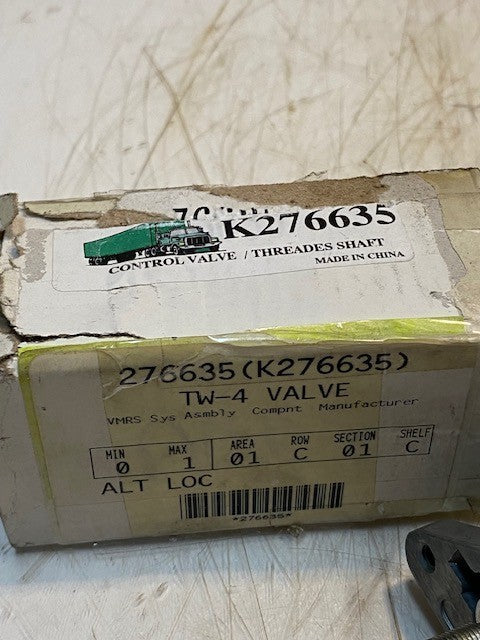 VMRS SYS ASSY COMPNT MFG BENDIX 276635 TW-4 CONTROL VALVE K276635