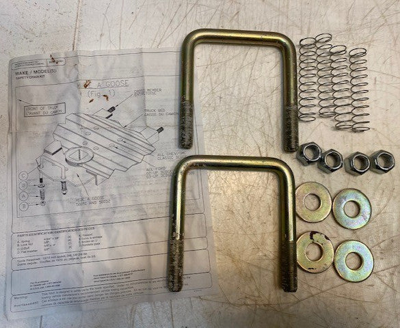 Hide a Goose Gooseneck Hitch Safety Chain U-Bolt Kit 50051, 50052