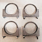 4 Quantity of 4" Steel Muffler Clamps (4 Qty)