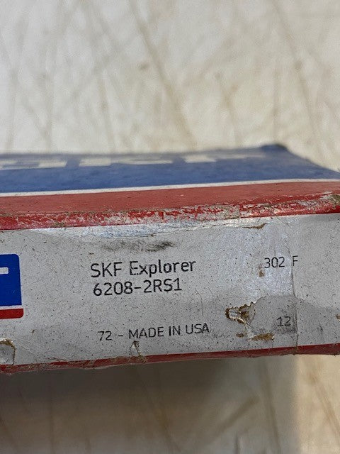 SKF Explorer 6208-2RS1 Single Row Radial Deep Groove Sealed Ball Bearing