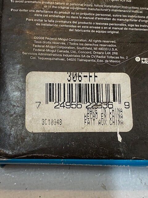 2 Quantity of National MOOG Federal Mogul Wheel Bearings 306-FF (2 Quantity)