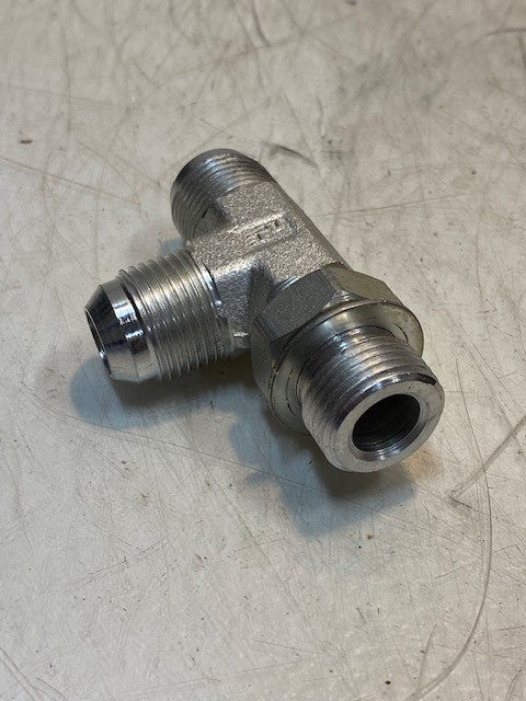 Parker 429335 Hydraulic Tee Adapter Fitting 22mm Thread 12mm ID