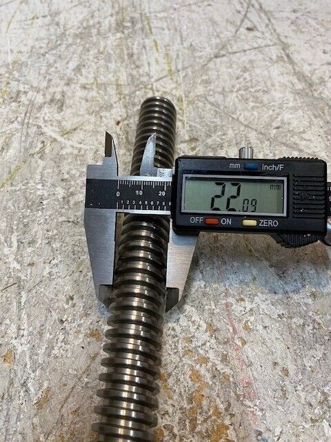 Rectangle-Head Bolt 15-1/2" Long 22mm OD