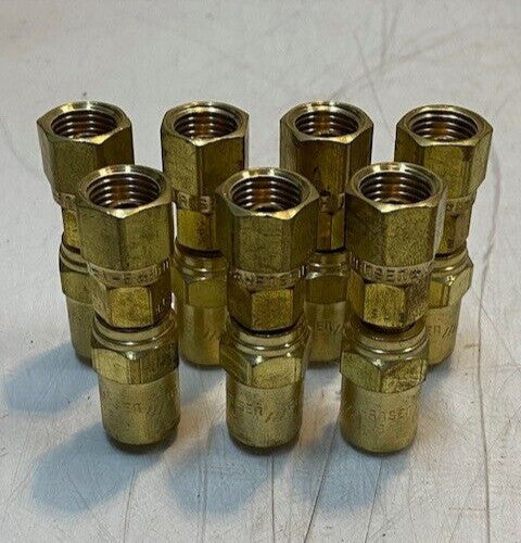 7 Quantity of Hansen B1-N5 Brass Compression Coupler Fittings (7 Quantity)