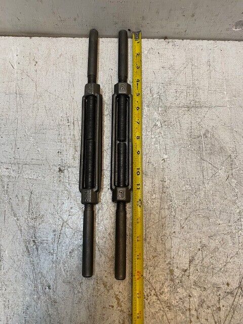 2 Qty of 16" Long (9" Threaded) 5/8" Stainless Steel Forged Turnbuckles (2 Qty)