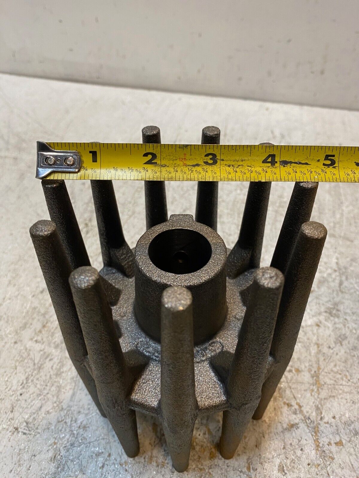 Cast Iron 4-5/8" W 6-3/4" H Crowned Wing Conveyor Pulley