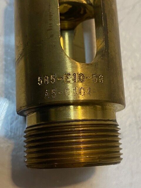 Brass Trap Seal Primer Air Gap Fitting Adapter 585-E10-56, A5-0404, 37mm Thread