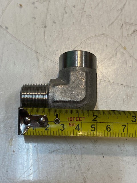 8 Qty of 90 Degree Elbow Female x Male Pipe Fittings 21mm Thread 18mm ID (8 Qty)