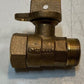 McDonald 300W Lockable Brass Curb Stop Ball Valve NL Shut Off Valve