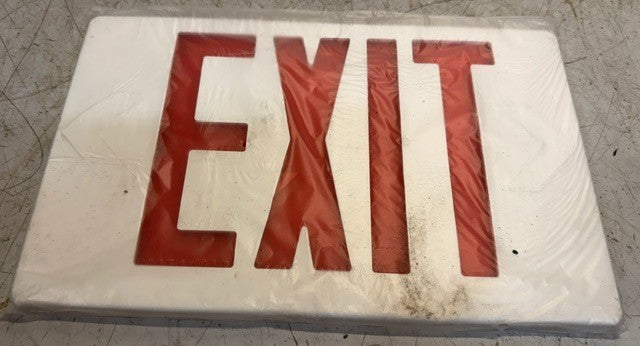 E-Conolight E-XP2RBW Exit Lighting Fixture Damp Location Rated Safety Sign